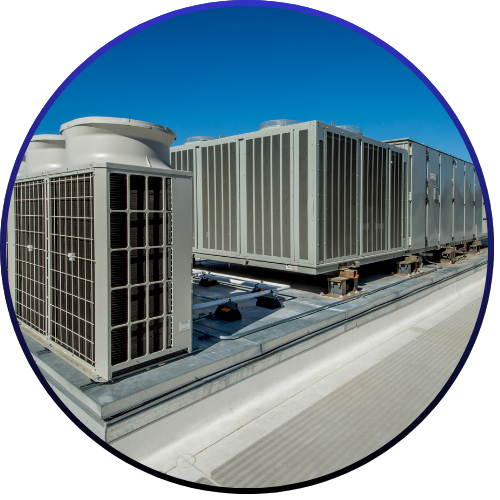 Commercial Building with HVAC System